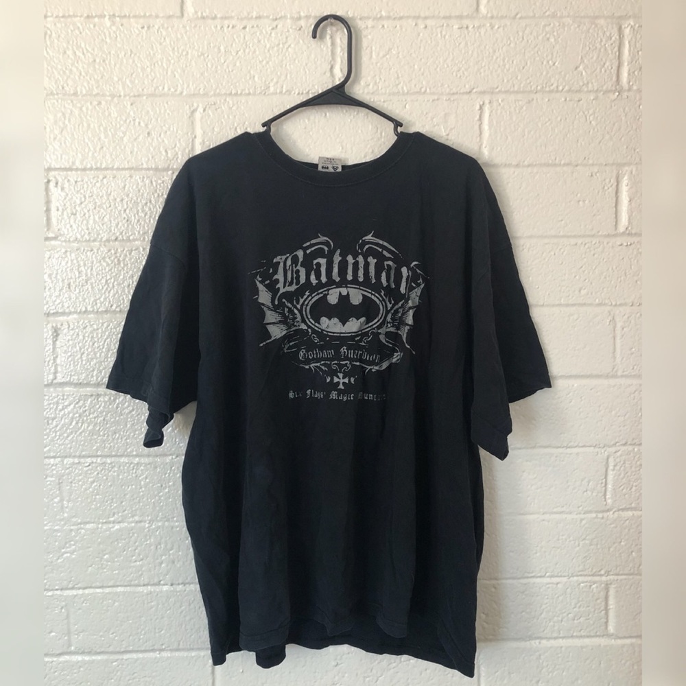 Six Flags Black Batman T-Shirt